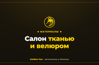 Салон тканью и велюром — автоателье «Golden Fox»